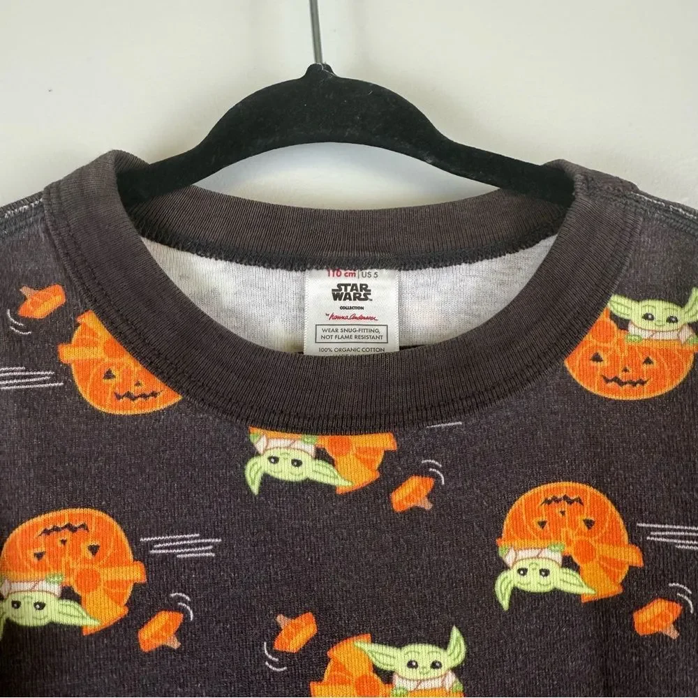 Hanna Andersson Kids Size 110 US 5 Star Wars Halloween Pajama Set Style 68110